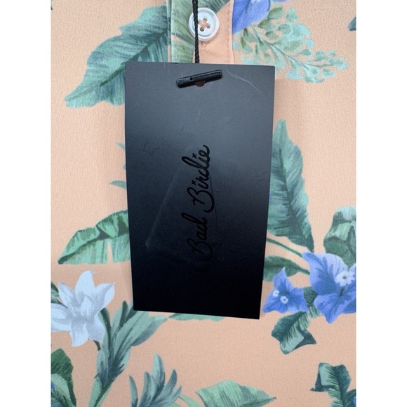 Bad Birdie Core Polo Flora Fiesta Stretch Golf Shirt Men's Multicolor Size L NWT - Picture 5 of 7